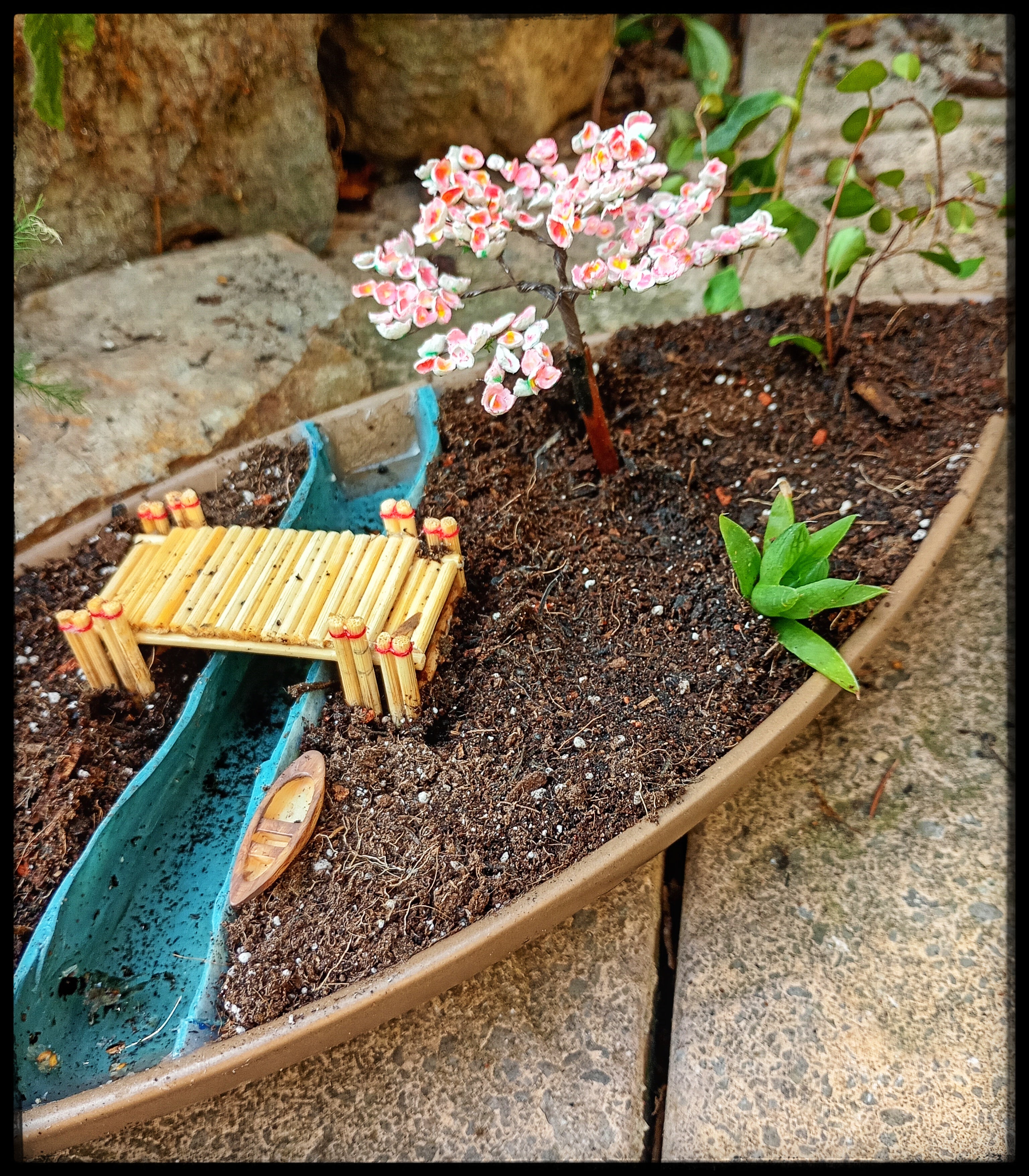 Japanese themed garden